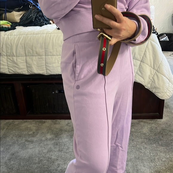 Lavender Hoodie and Pants Set Hollister M - Picture 5 of 9
